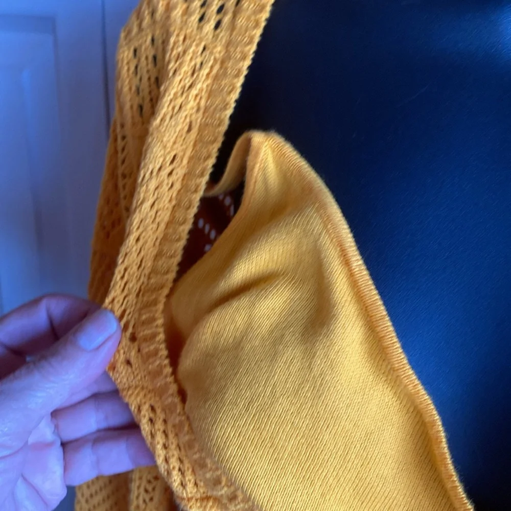 Rag & Bone NWT Long Sleeve Vneck Detachable Slip Open Knit Coverup/Dress medium - Picture 11 of 16